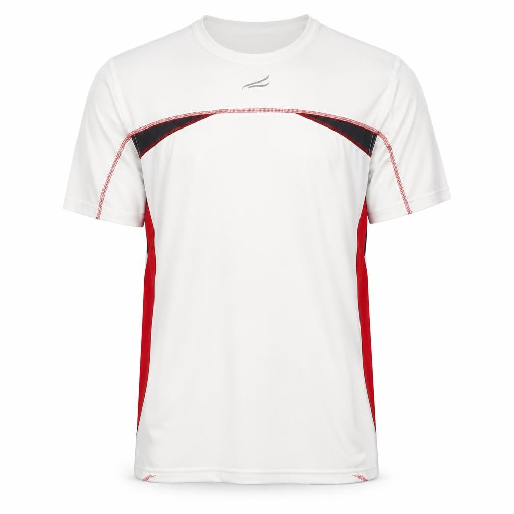 TCM Men's White Red Colourblock T-Shirt L