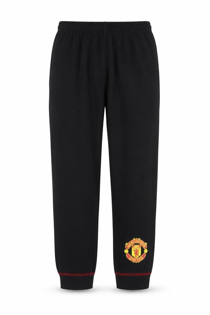 Manchester United Boys Pyjama Pants Black 9-10 Years Sports