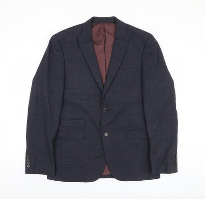 Additional front view of Next Men's Blue Regular Fit Jacket 40