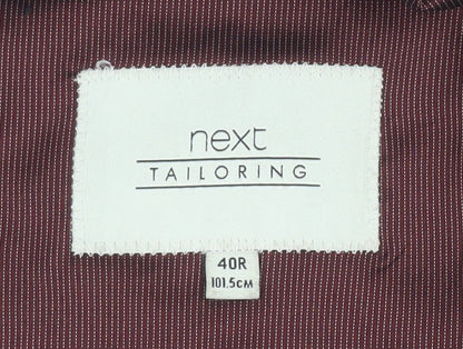 Brand and care label for Next Men's Blue Regular Fit Jacket 40