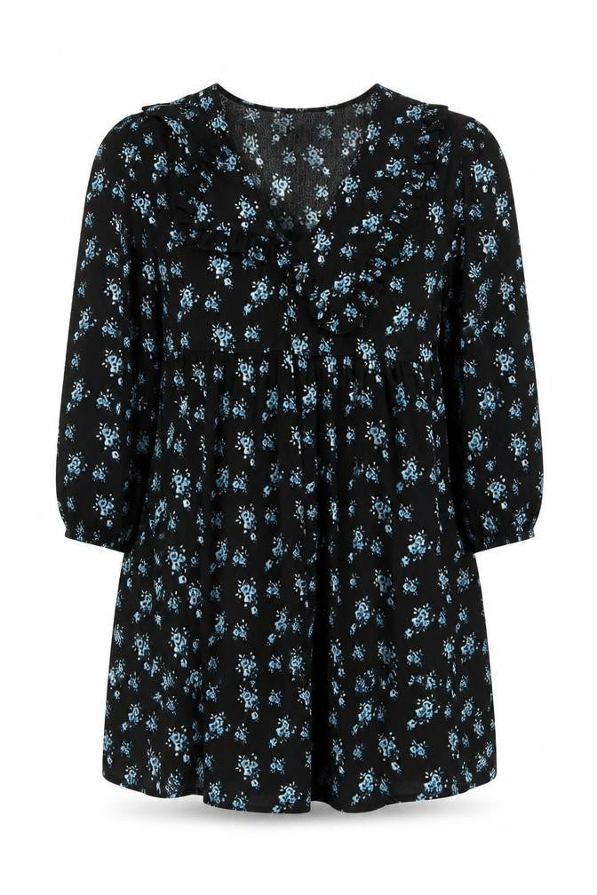 ASOS Women’s Black Floral Dress, Size 8, Polyester