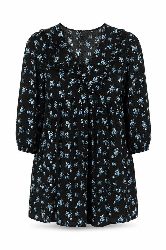 ASOS Women’s Black Floral Dress, Size 8, Polyester