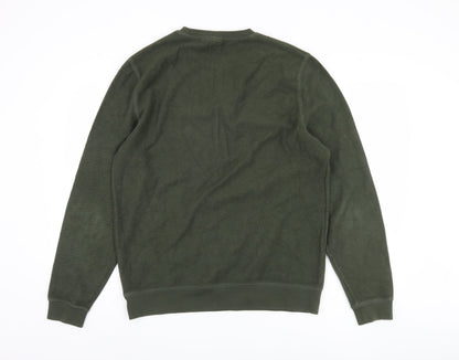 Back view of ASOS Men's Green Pullover Sweatshirt, M, Crewneck