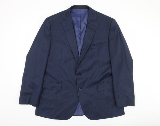 Marks and Spencer Men's Blue Wool Blazer 44 R