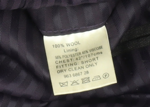 Savoy Taylors Guild Men's Grey Blazer 42 Short Classic