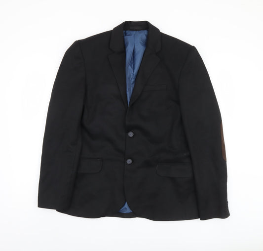 River Island Men's Black Jacket Blazer M