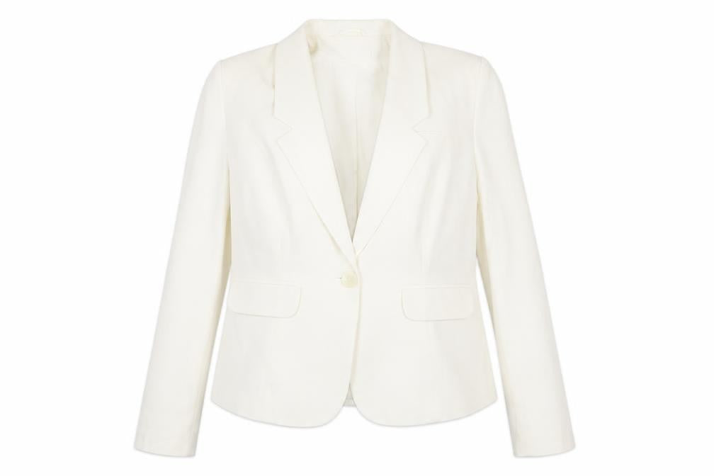 Dorothy Perkins Women's White Blazer Size 16