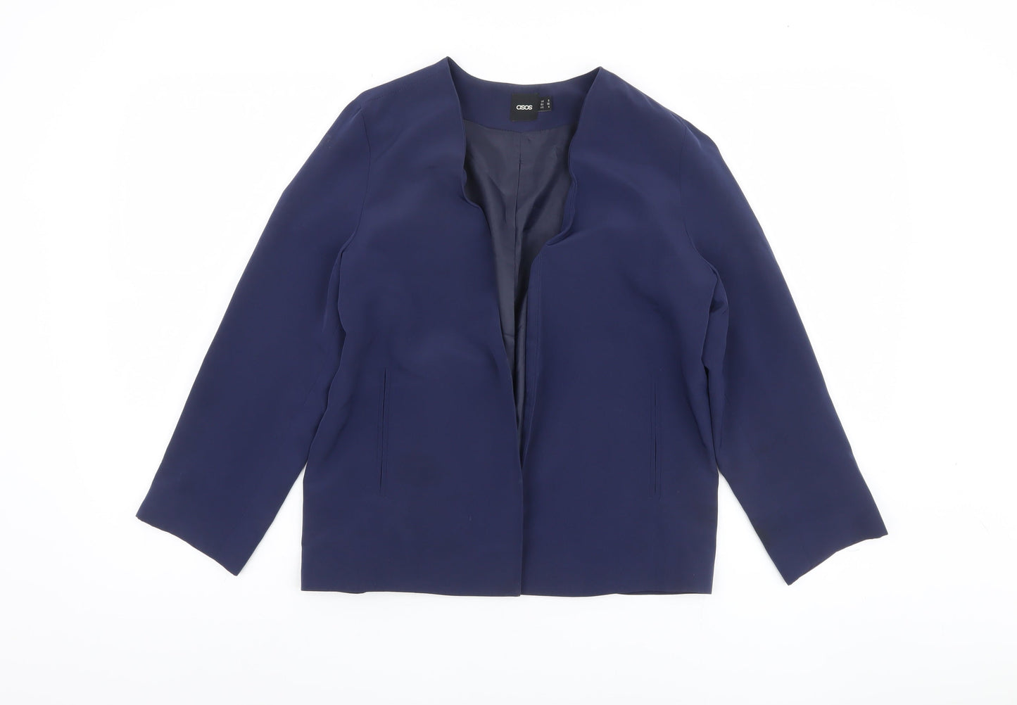 ASOS Women's Blue Blazer Size 8 Regular Fit