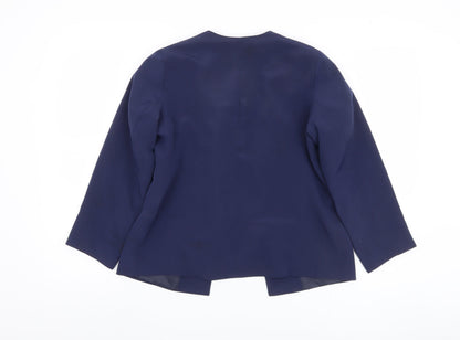 Back view of ASOS Women's Blue Blazer, size 8, Regular Fit