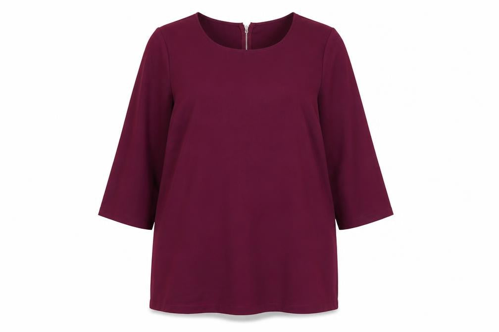 Yours Women's Purple 3/4 Sleeve Top, Size 20