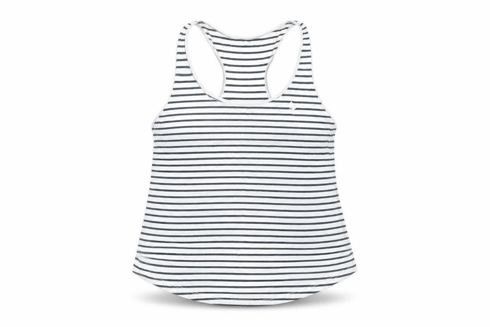Jack Wills Women's White Striped Tank Top Size 6