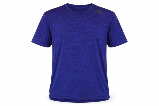 Front view of Adidas Men's Blue Climalite T-Shirt, size S