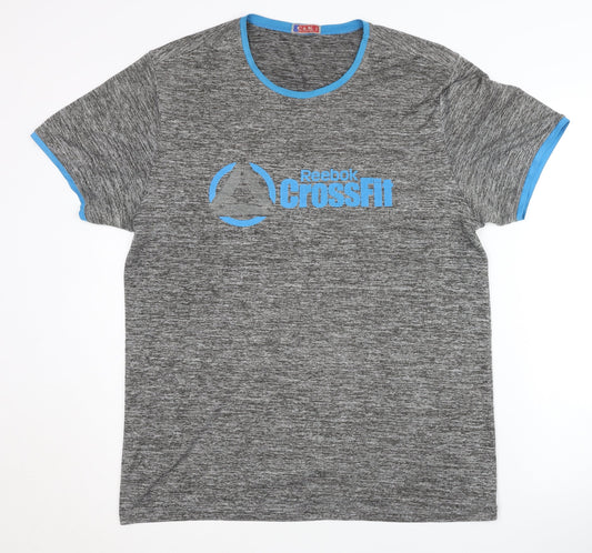 C&K Collection Men's Grey 2XL T-Shirt for CrossFit