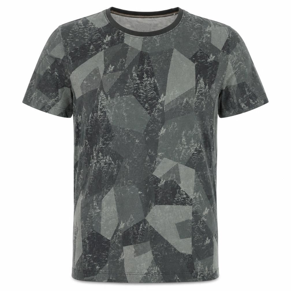 ESPRIT Men's Green Graphic Print T-Shirt, Size S