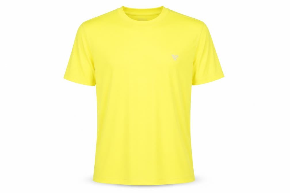 Runners Point Men's Yellow Running T-Shirt, Size L
