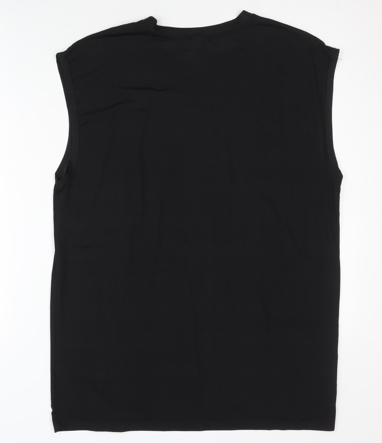SineS Men's Black XL Basic Tank Top