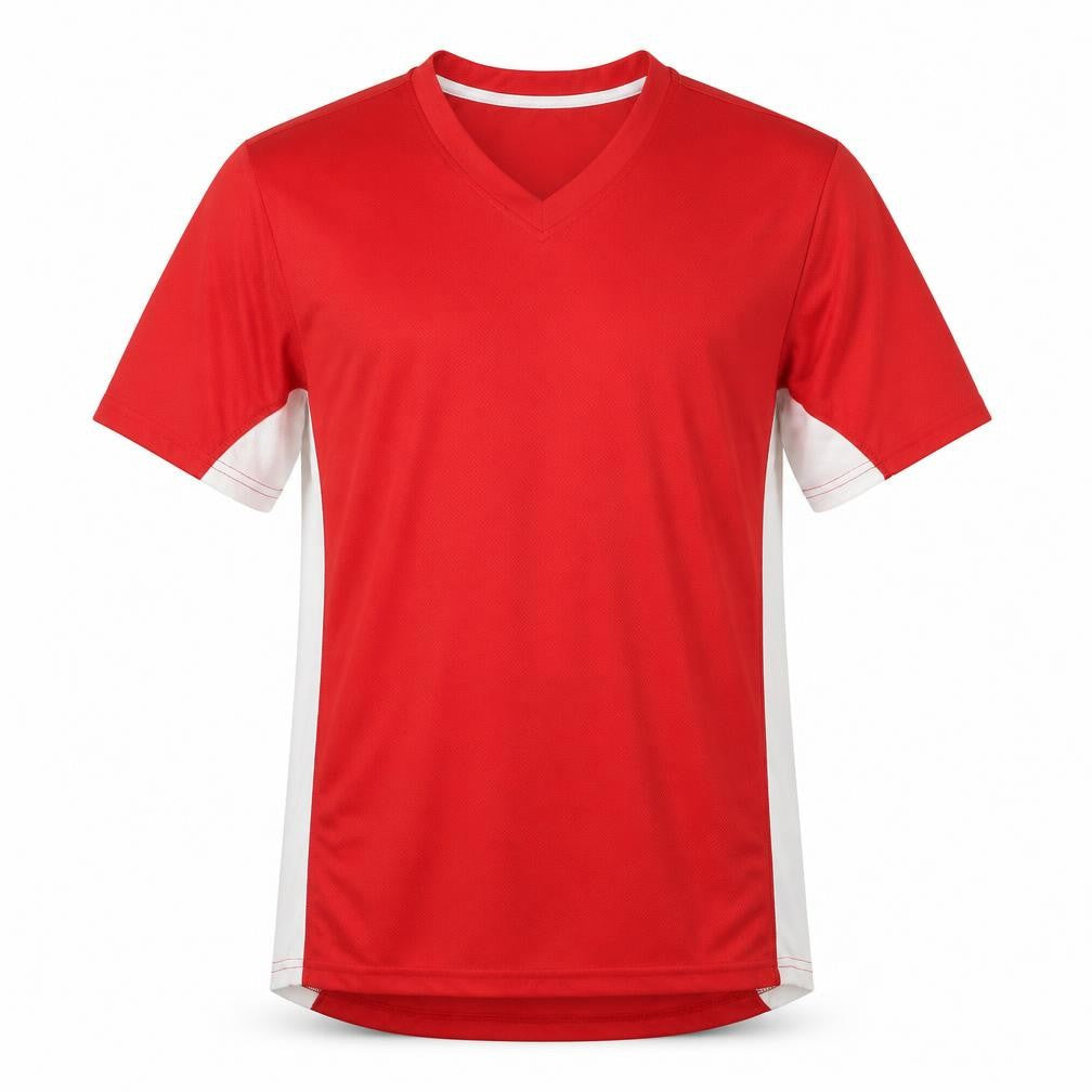 Crivit Men's Red V-Neck Pullover T-Shirt, M