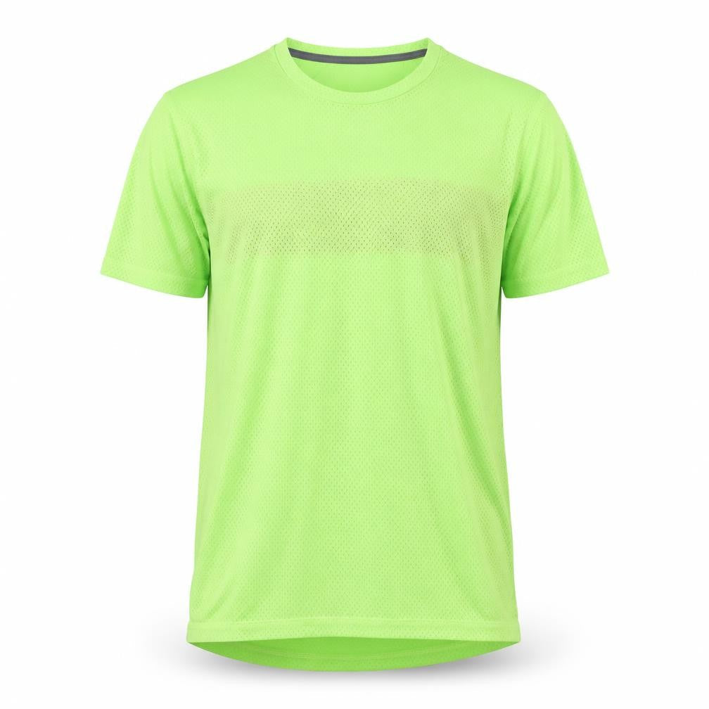Crane Men's Green Sports T-Shirt L Light Mesh