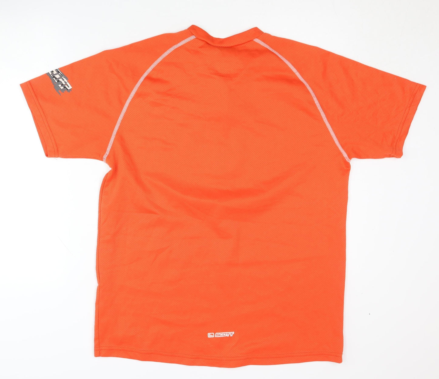 Scott Orange Men's L Sports T-Shirt, Lightweight Jersey