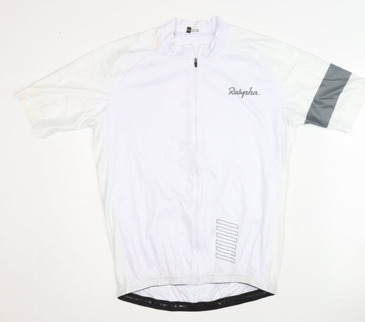 Ralypha Men's White Cycling Jersey 2XL