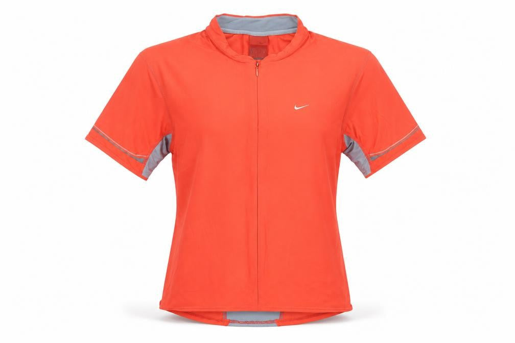Nike Unisex Orange Jersey Activewear Top Size 14