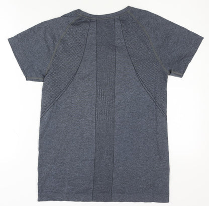 Preloved H&M Women's Grey Athletic T-Shirt Size L - Back