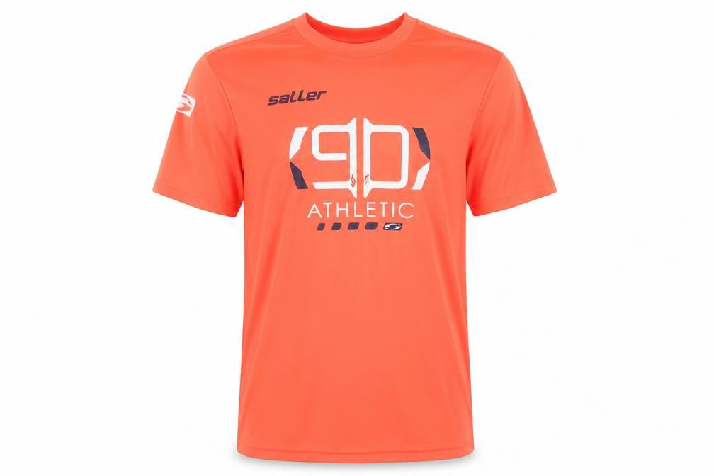 Saller Men's Athletic Orange T-Shirt, Size S