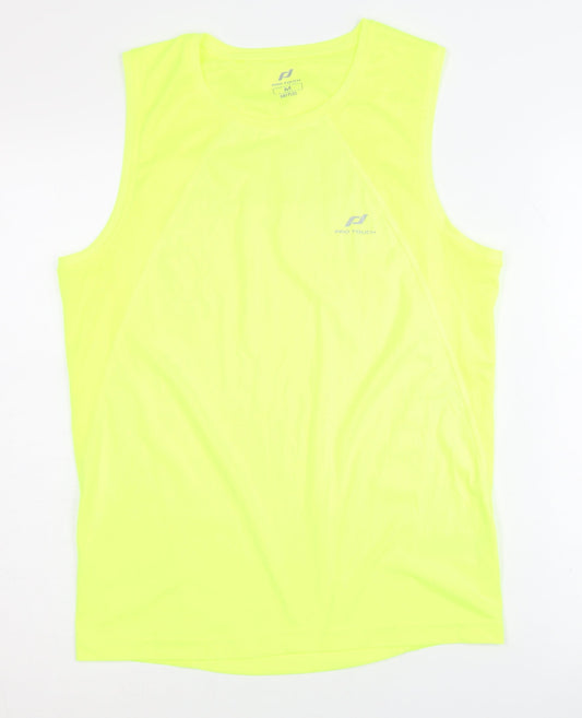 Pro Touch Unisex Yellow Medium Tank for Running & Gym