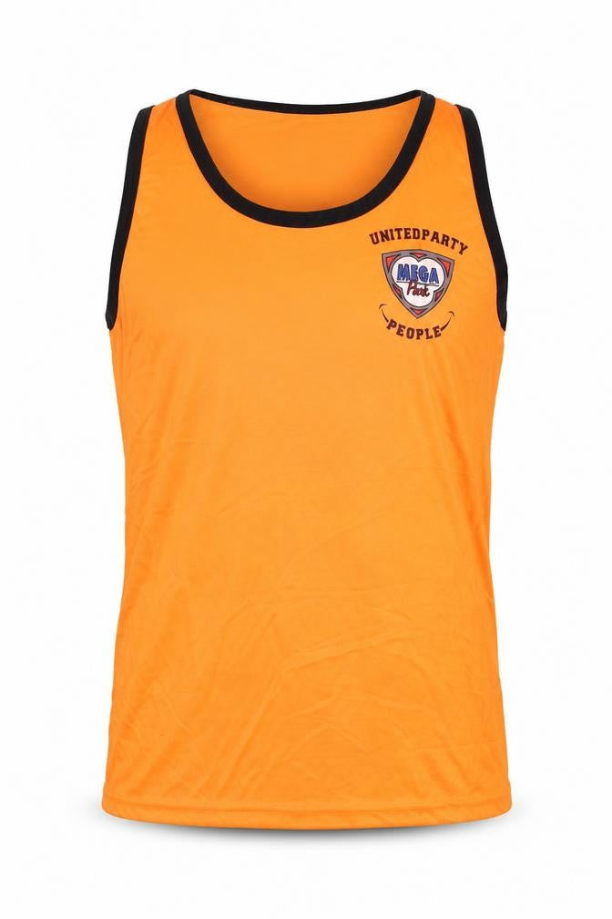 Mega Park Men's Orange XL Tank Top Jersey