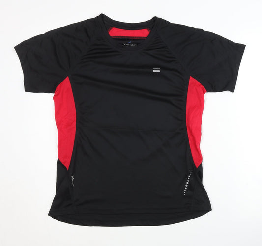 Oxide Unisex Black XL Running T-Shirt