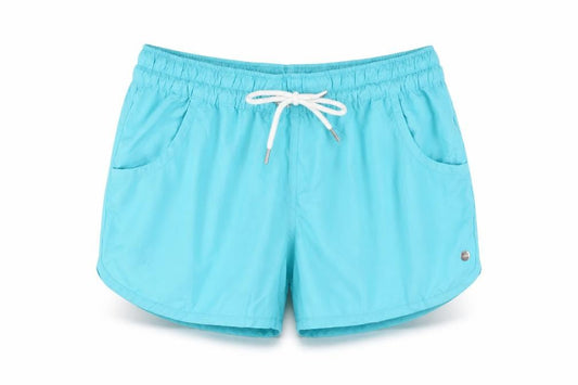 Front view of ESPRIT Women's Blue Athletic Shorts M for Running