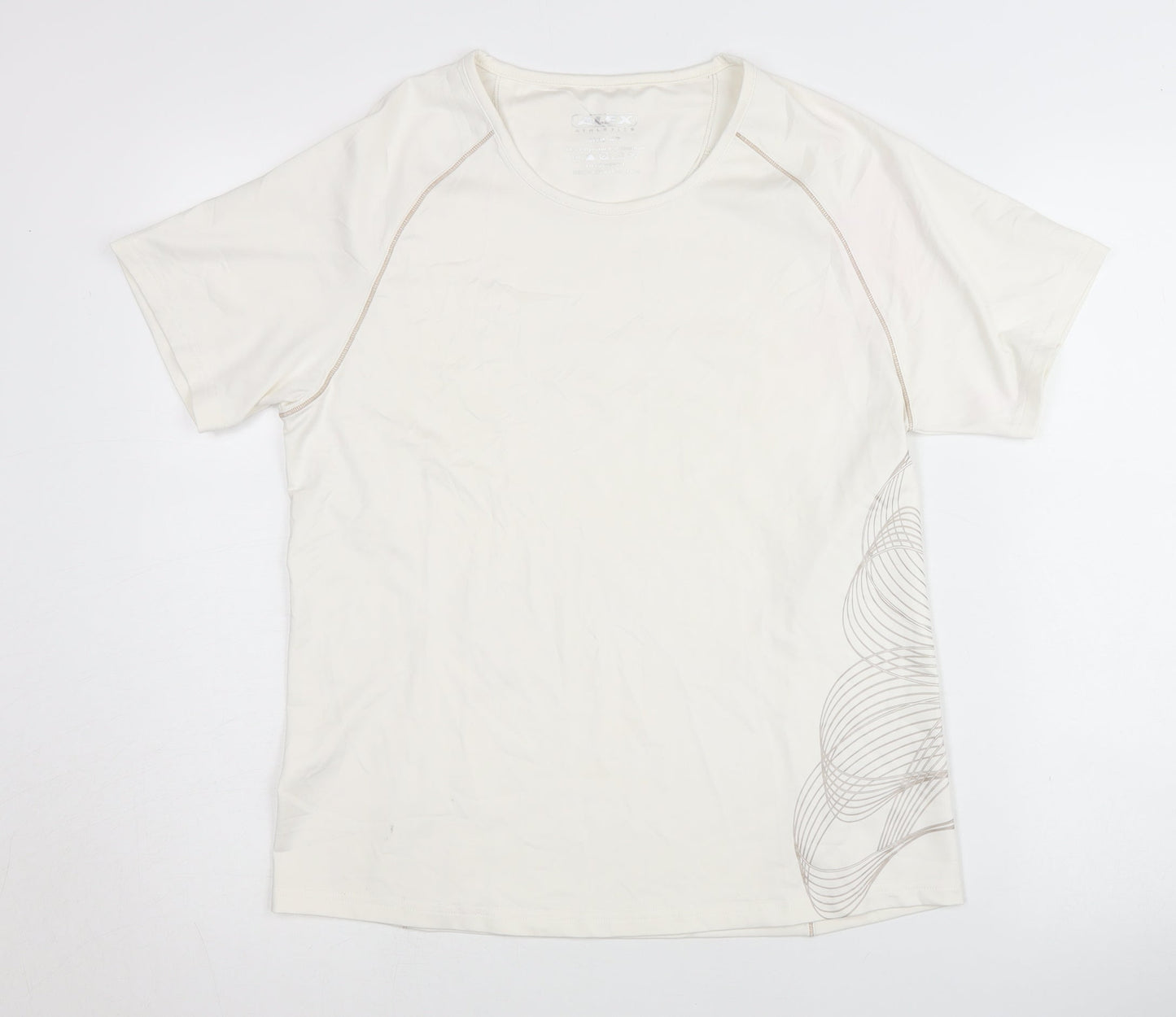 ALEX ATHLETICS Ivory Women's Size 14 T-Shirt