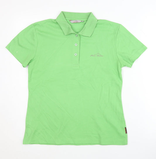 Peak Marks Women's Green Polo Shirt - Size M