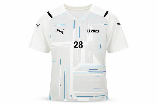 Front view of Puma Men's White Jersey Graphic Print M