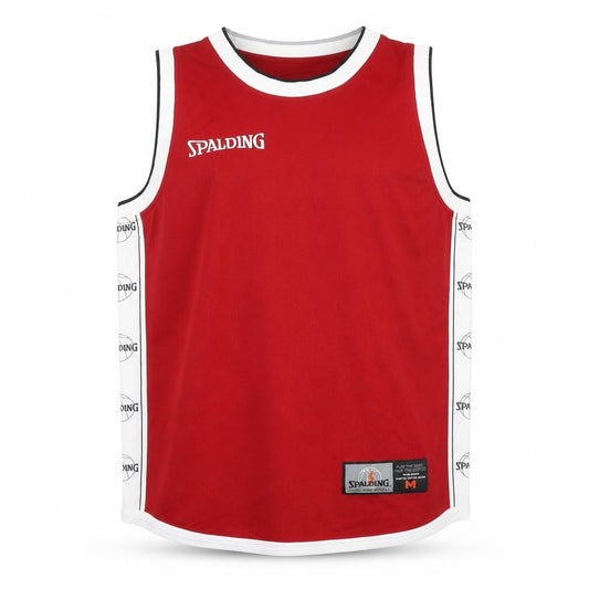 Spalding Mens Red Basketball Tank Top, M,