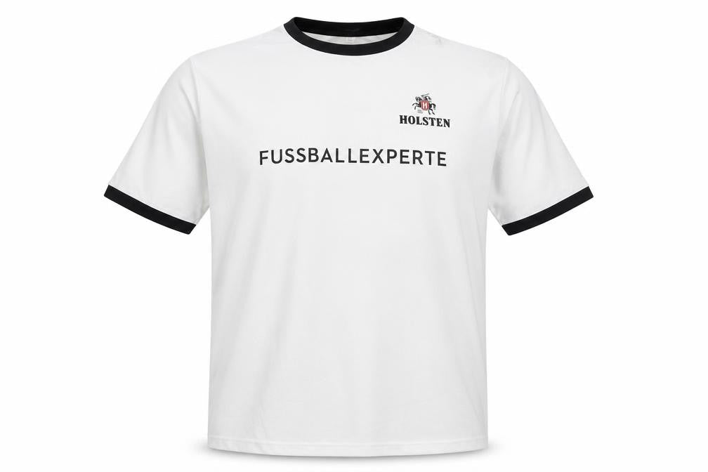 Fussball Experte Men's White Ringer T-Shirt 2XL Holsten Casual