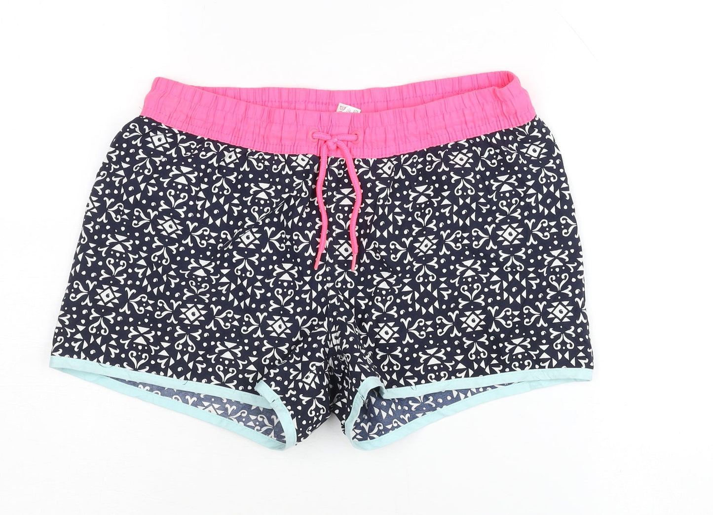 Preloved Yigga Teens Geometric Athletic Shorts Multicoloured - Front