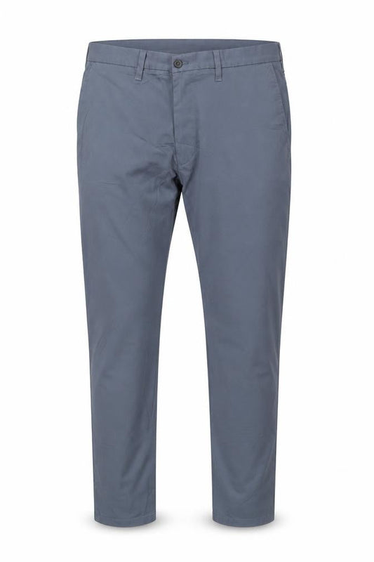 Front view of Marks & Spencer Blue Skinny Fit Chino Trousers - 40
