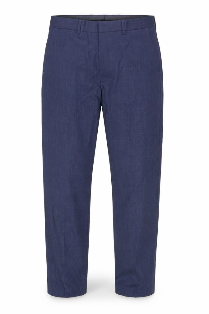 Marks & Spencer Men's Blue Regular Fit Trousers 34XL