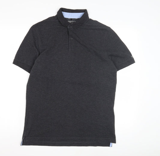 Nike Golf Men's Black Polo Medium Dri-FIT Solid Short Sleeve