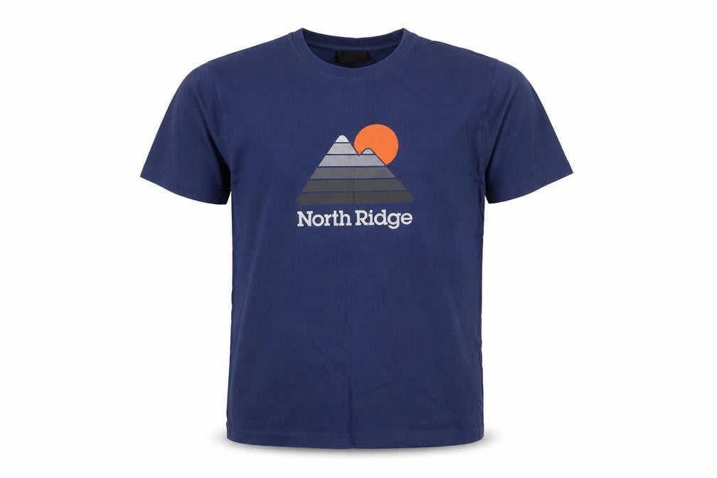 North Ridge Men's Blue Graphic Nature T-Shirt M