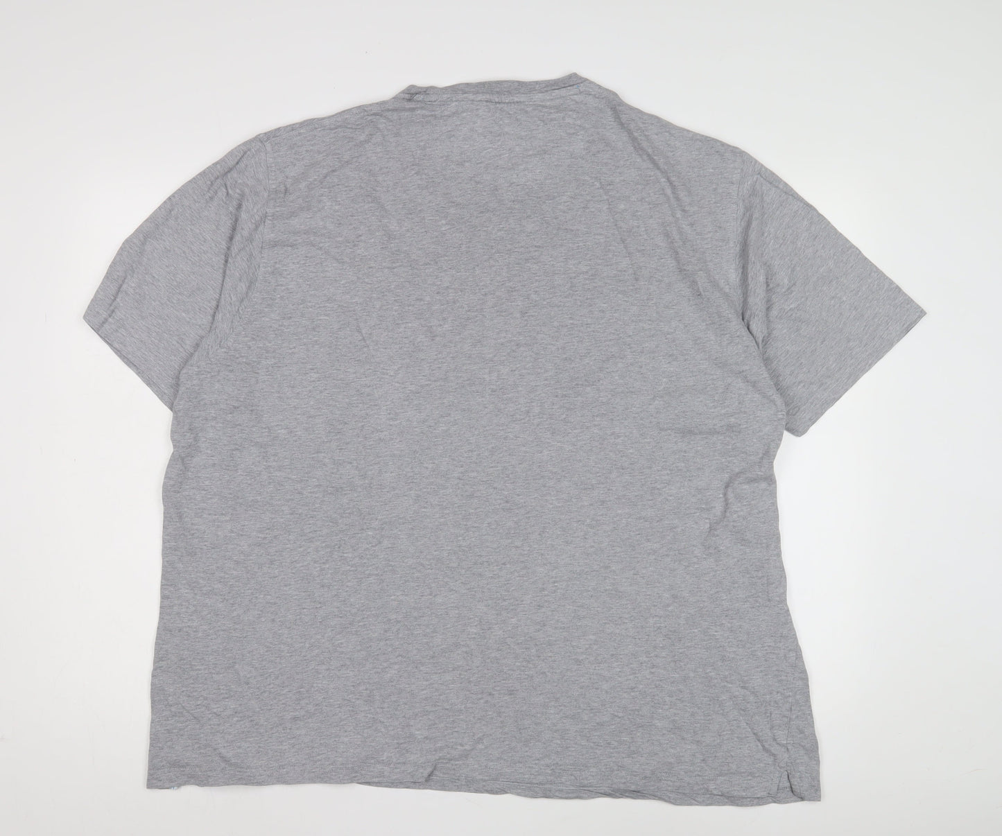 Blue Harbour Unisex Grey Crew Neck T-Shirt XL Regular Fit Cotton
