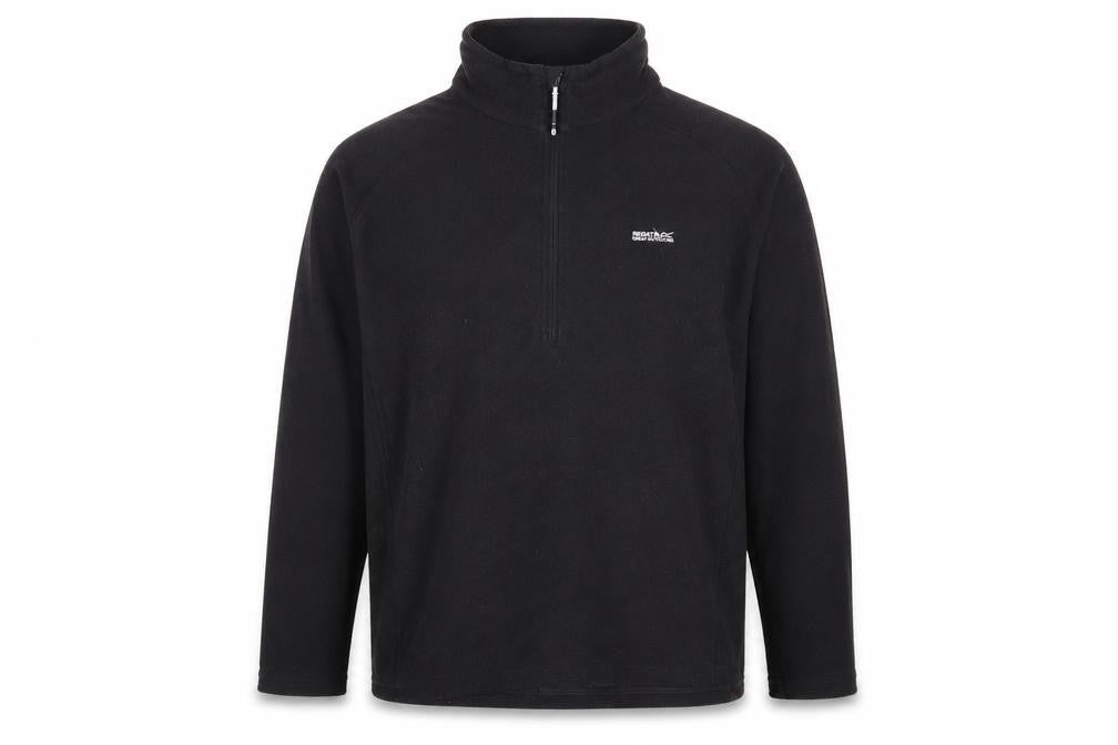 Regatta Men's Black 2XL Fleece 1/4 Zip Sweatshirt
