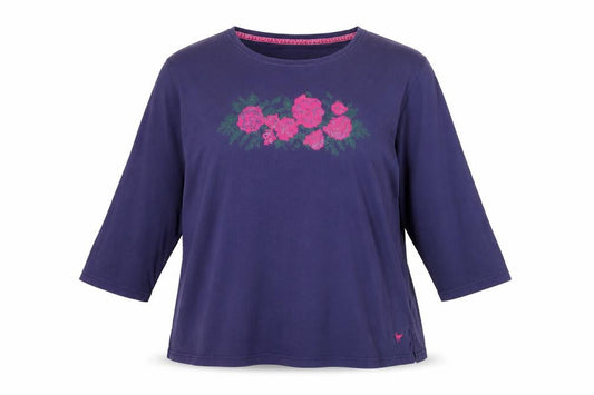 Country Rose Women's Purple XL Floral T-Shirt