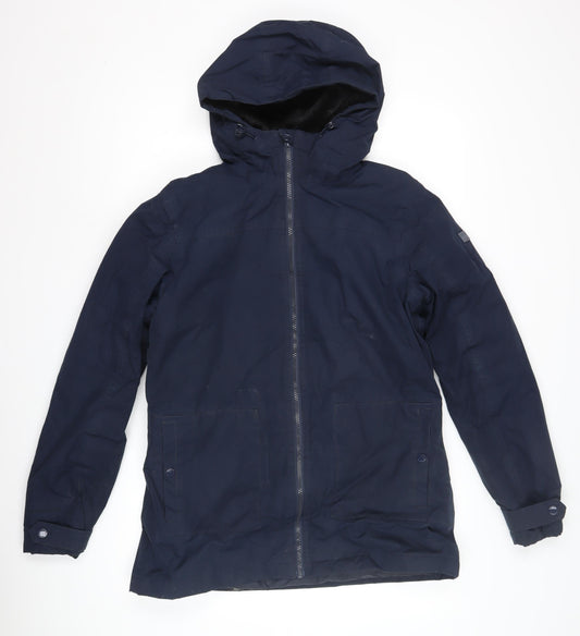 Regatta Women's Blue Hooded Parka Jacket Size 12