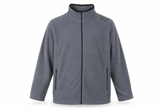 Atlas For Men Grey Fleece Jacket - L, Winter Casual