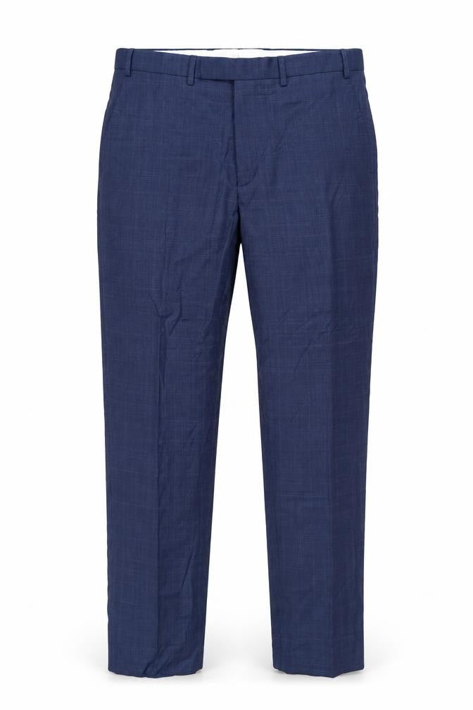 Marks & Spencer Mens Blue Slim Fit Dress Trousers 36