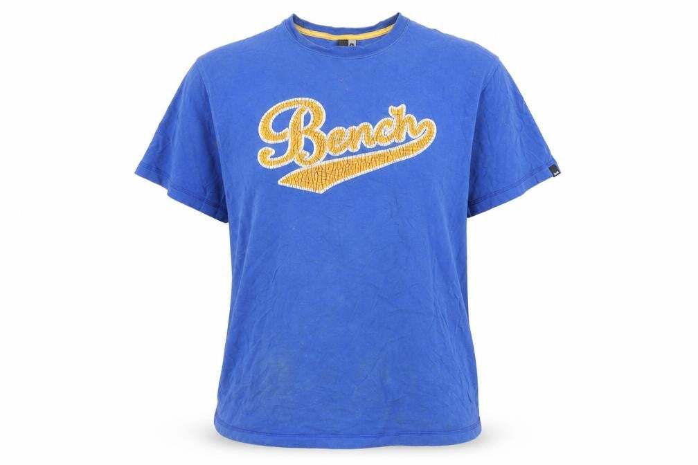 Bench Blue Unisex T-Shirt - XL, Casual Cotton Crew
