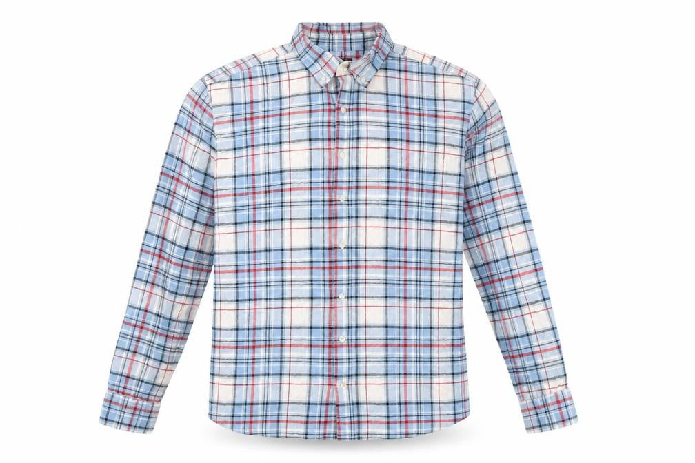 Gap Men's Multicoloured XL Slim Fit Plaid Shirt