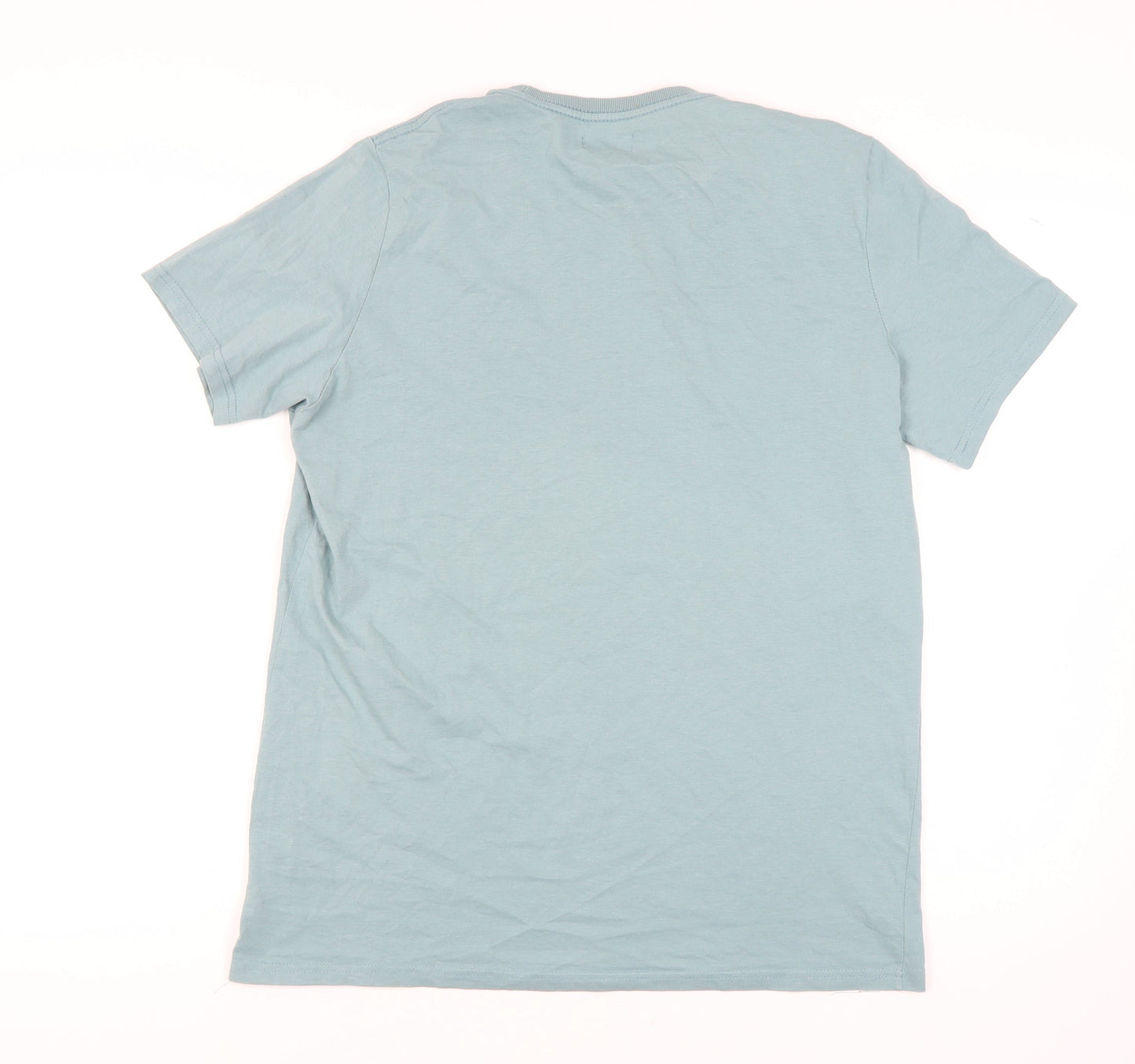 Brosbi Unisex Blue XL Basic Cotton T-Shirt